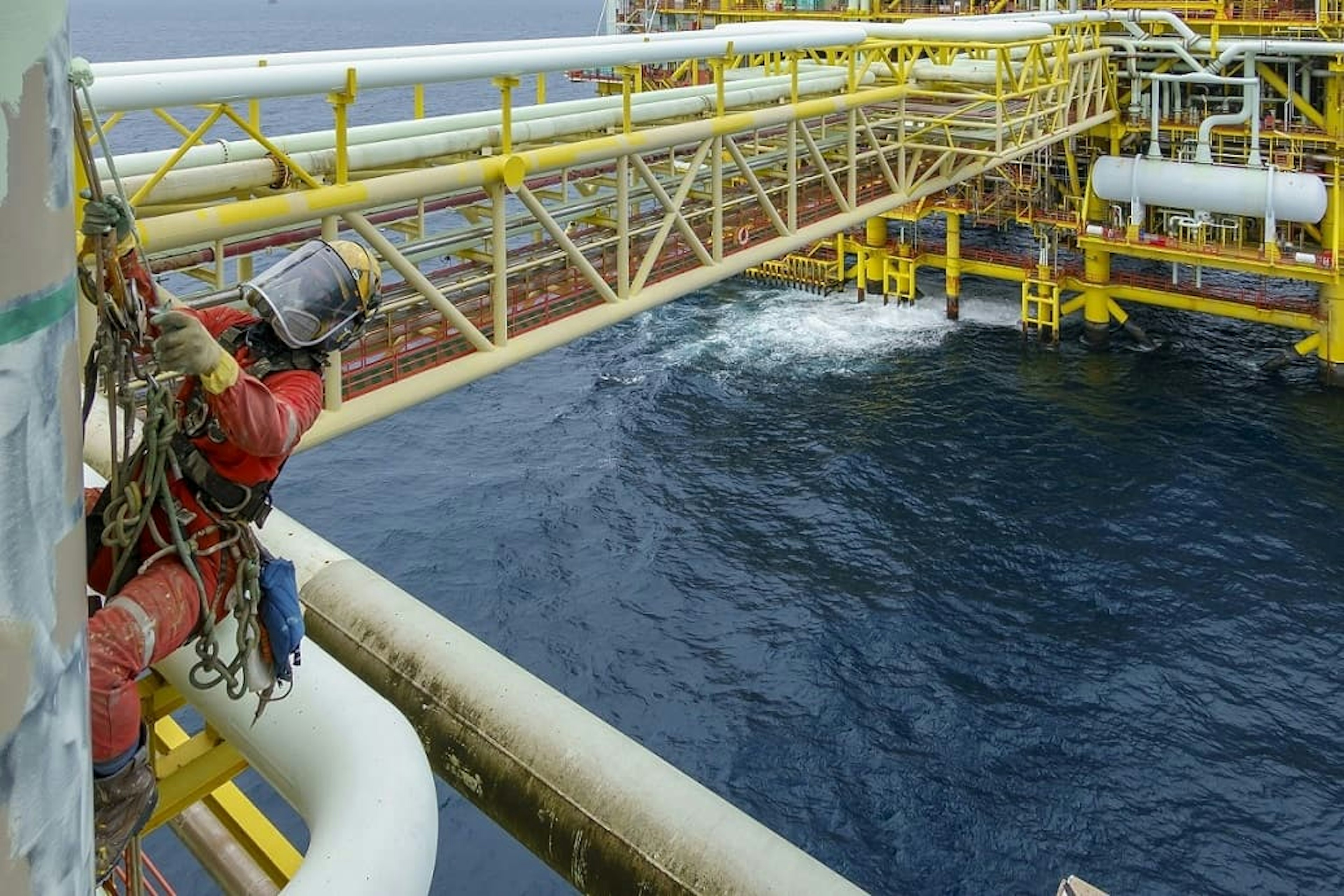 Man working on Offshore Rig